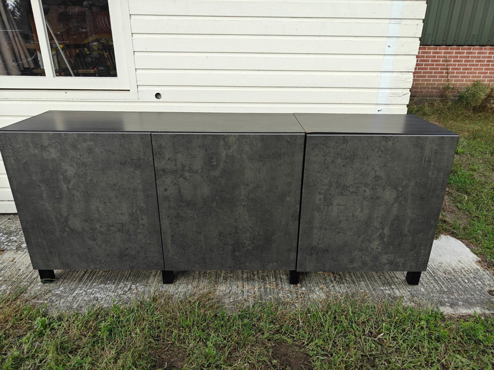 Zwart dressoir | IKEA BESTA opberger 180x75x41, Ophalen, 150 tot 200 cm, Modern, 25 tot 50 cm