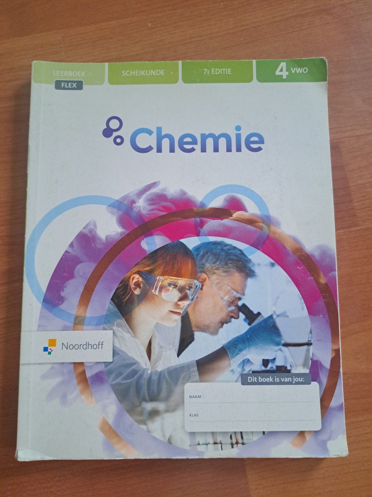 Scheikunde 4 VWO Leerboek Flex 7e editie Noordhoff, Ophalen of Verzenden, Zo goed als nieuw, VWO, Scheikunde