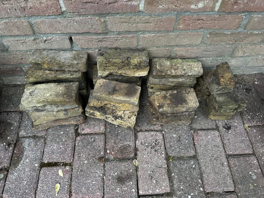 Kleine partij gele gebakken klinkers, Ophalen, Gebruikt