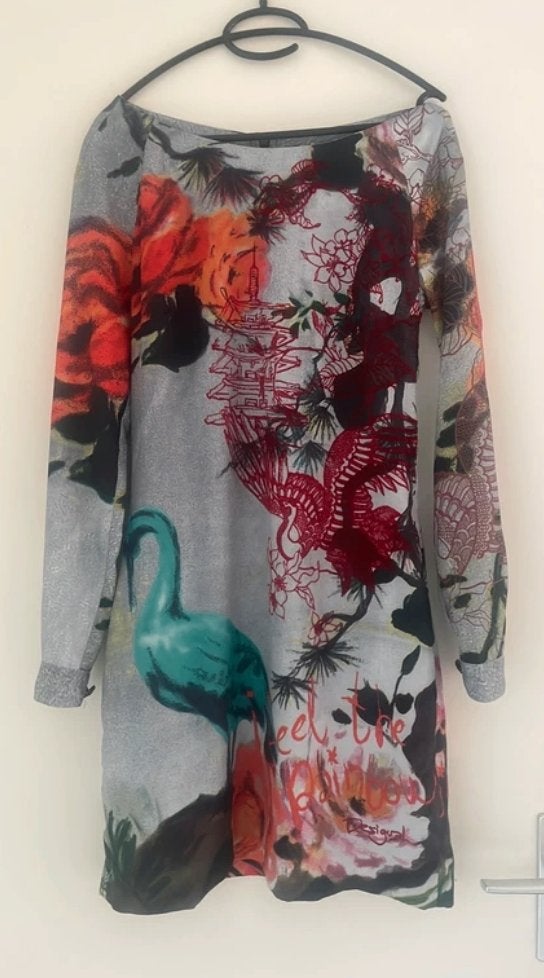 Kleurrijke prints jurkje/tuniek Desigual maat 38 / M, Maat 38/40 (M), Overige kleuren, Ophalen of Verzenden, Zo goed als nieuw
