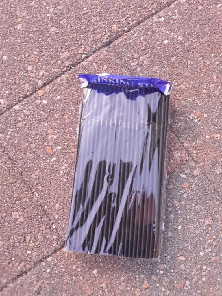 Zwarte plastic buigbare rietjes, Ophalen of Verzenden