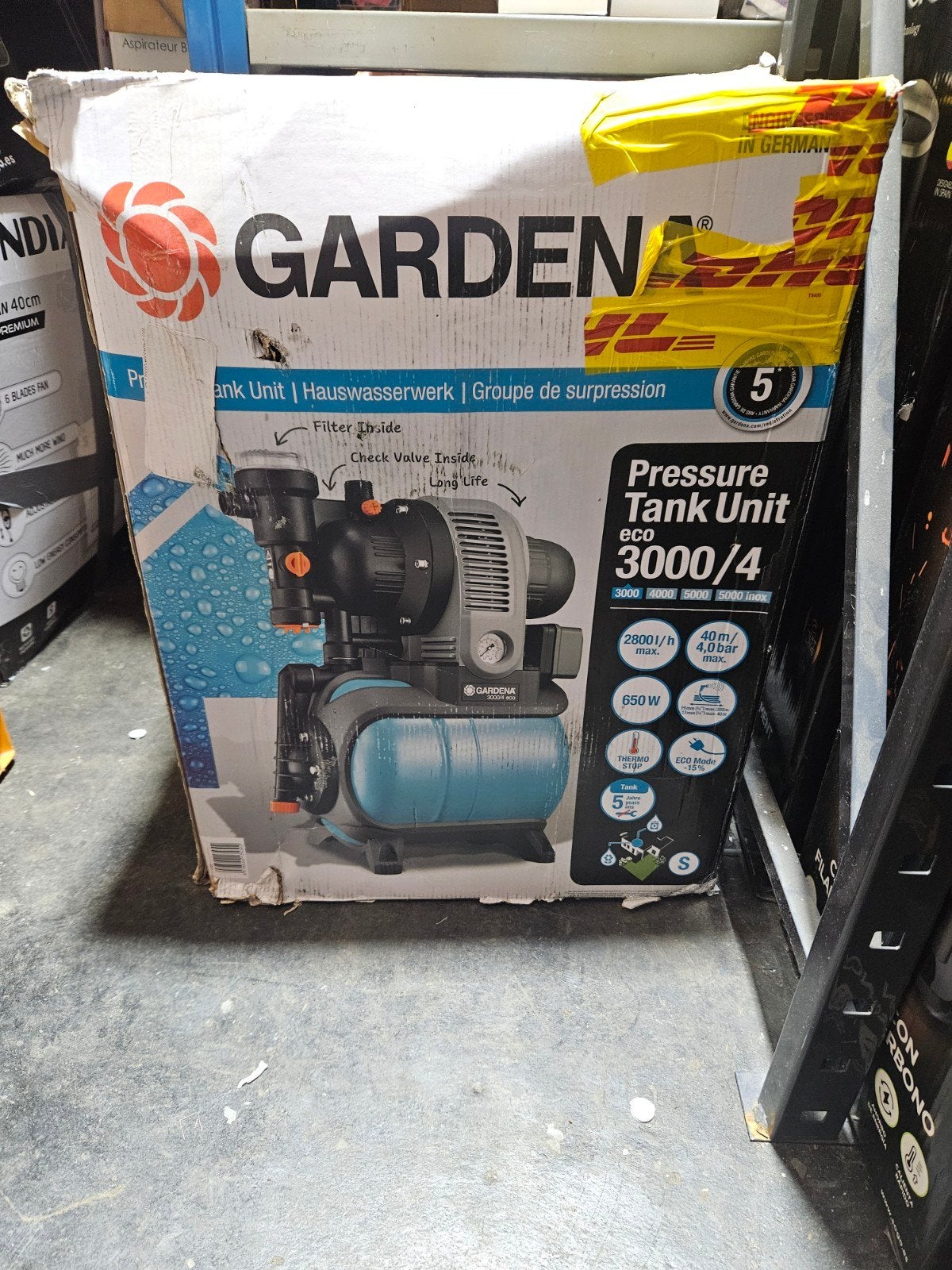 GARDENA Drukpomp 3000/4 Eco - Gazon Besproeiingssysteem, Tuin en Terras, Ophalen, Zwenksproeier