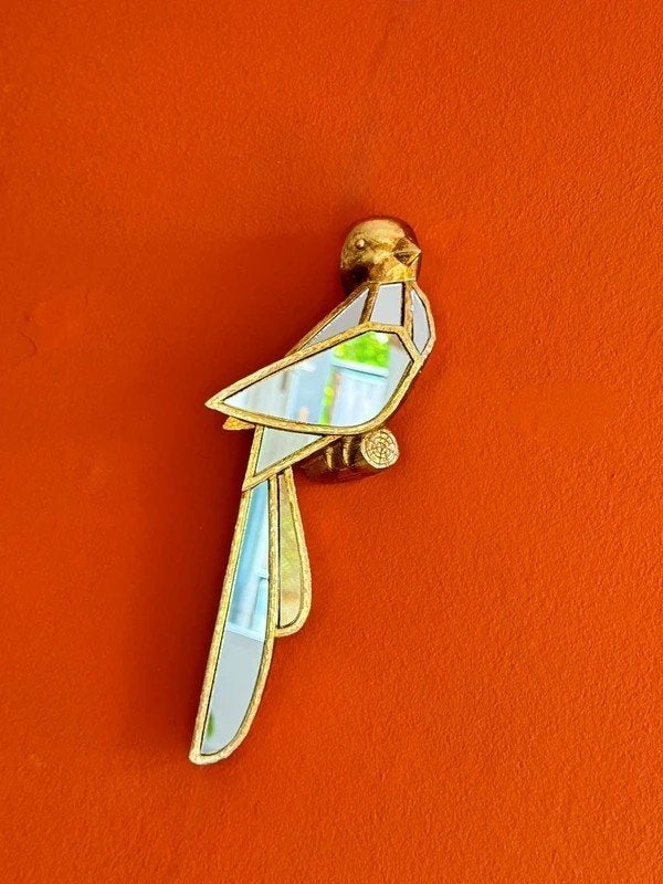 Prachtige unieke gouden spiegel, Huis en Inrichting, Woonaccessoires | Spiegels, Minder dan 50 cm, Nieuw, Ophalen of Verzenden