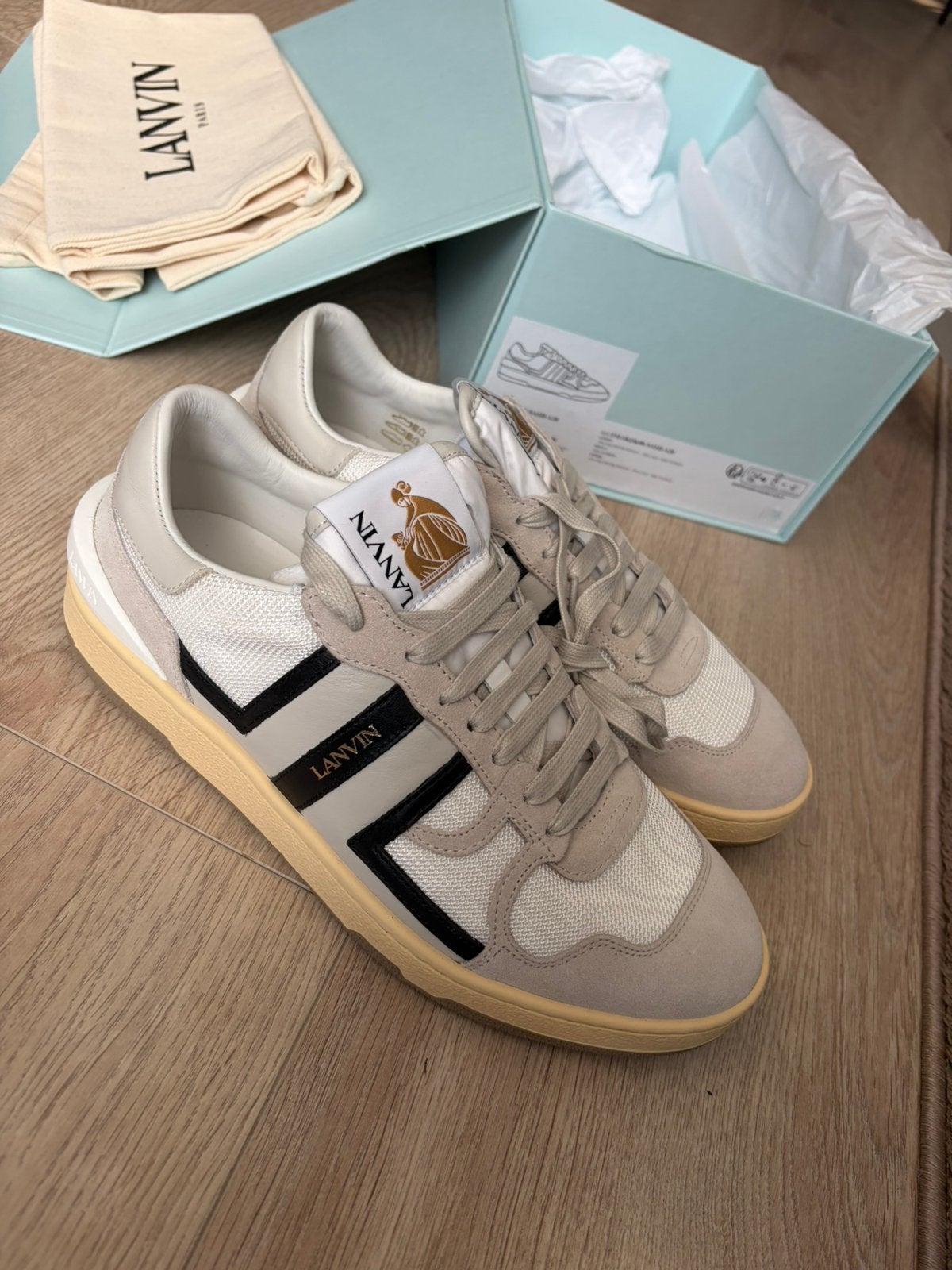 Lanvin Clay NIEUW maat 40 wit, Wit, Nieuw, Ophalen of Verzenden, Sneakers of Gympen