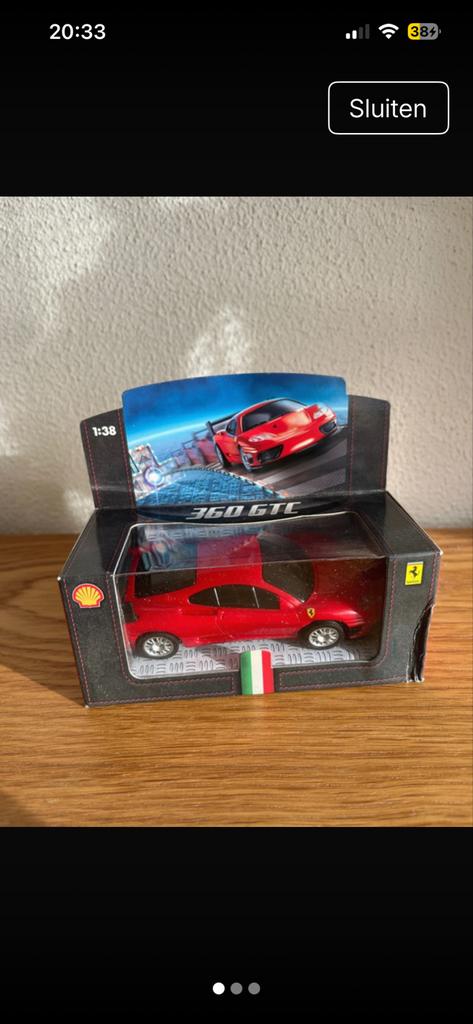 Schaalmodel Ferrari 360 GTC - Shell V-Power (1:38), Ophalen of Verzenden, Nieuw, Auto, Overige merken
