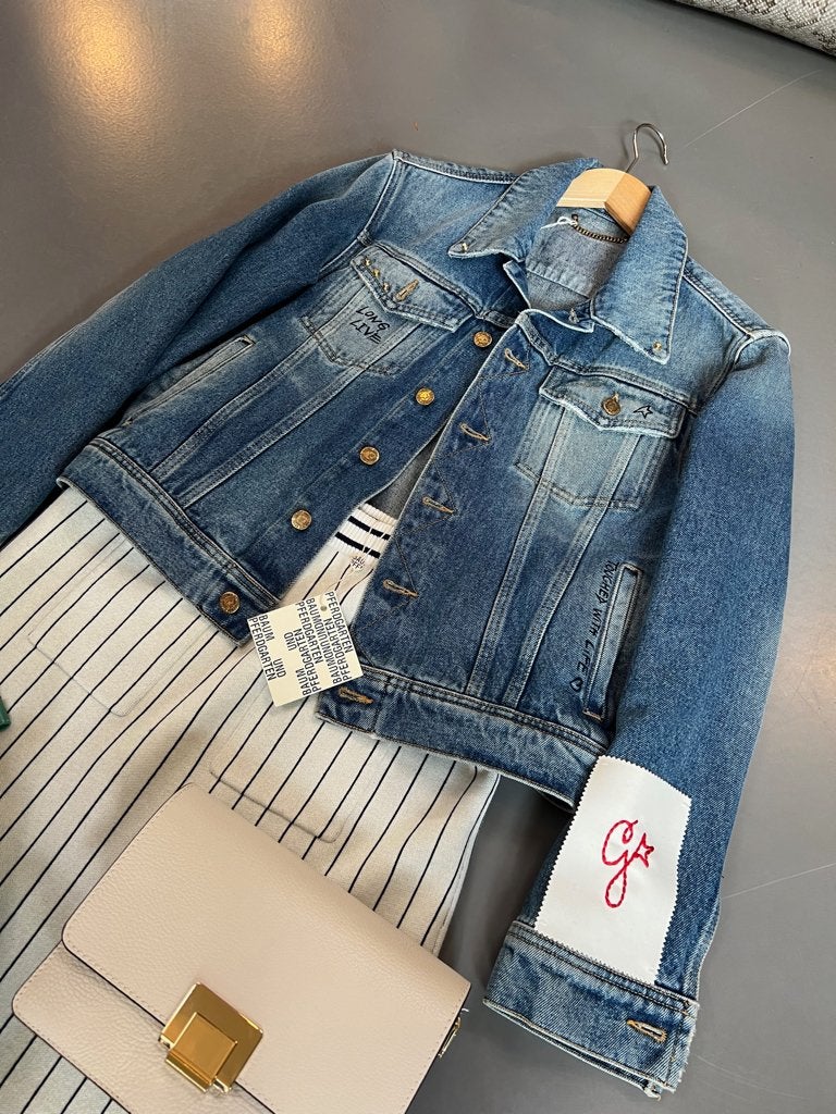 GOLDEN GOOSE jeansjack mt 40- M NIEUW- TIEN concepts Insta, Maat 38/40 (M), TIEN concepts, -, Blauw