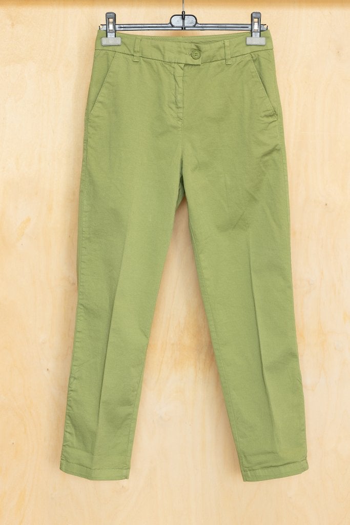 United Colors of Benetton groene pantalon 36 S chino broek, Ophalen of Verzenden, Zo goed als nieuw, United Colors of Benetton
