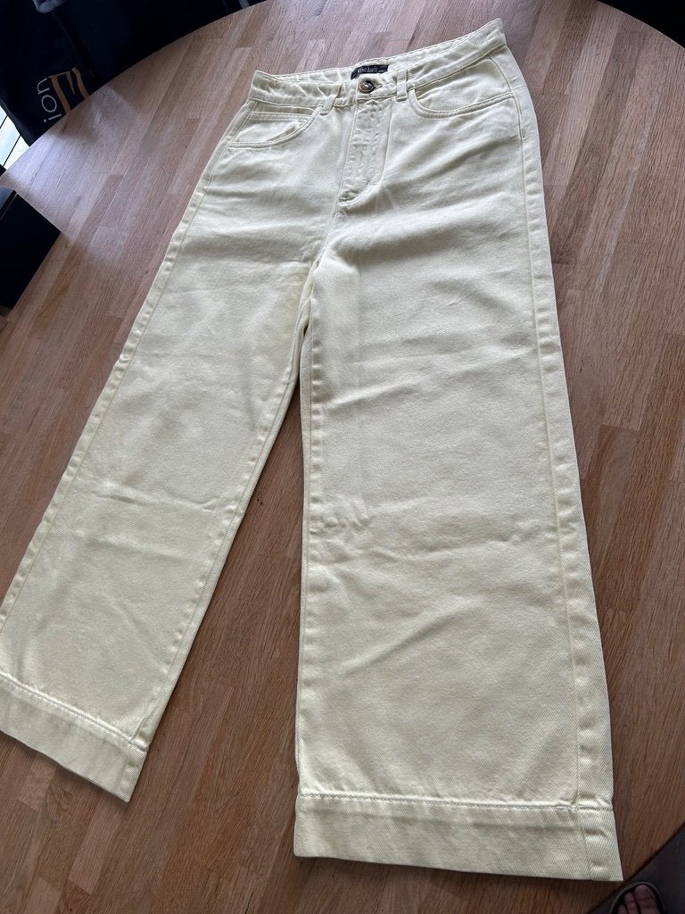 King Louie maat 36 NIEUW Marcie jeans broek geel 1971, Kleding | Dames, Broeken en Pantalons, Geel, Nieuw, Ophalen of Verzenden