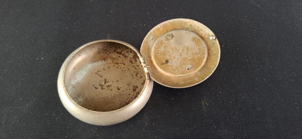 Vintage metalen snuifdoos of pruimtabakdoos, jaren '20, Antiek en Kunst, Antiek | Overige Antiek, Ophalen of Verzenden