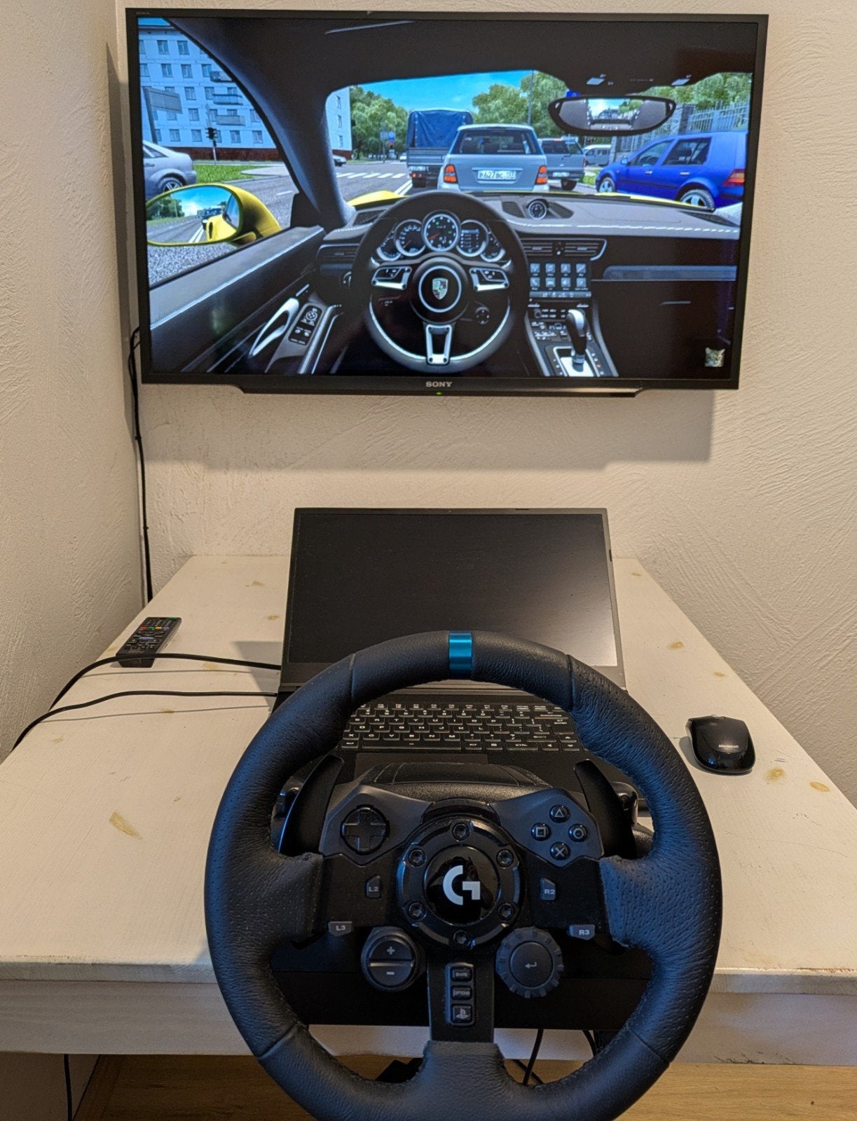 Racestuur met pedalen Logitech G923, Spelcomputers en Games, Spelcomputers | Sony PlayStation Consoles | Accessoires, Ophalen of Verzenden