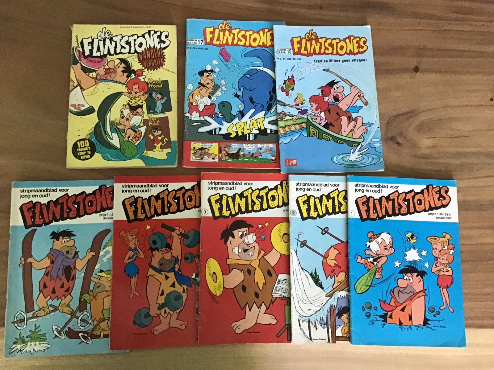 De Flintstones Stripboeken Collectie - 8 Stuks, Meerdere stripboeken, Verzenden, Gelezen