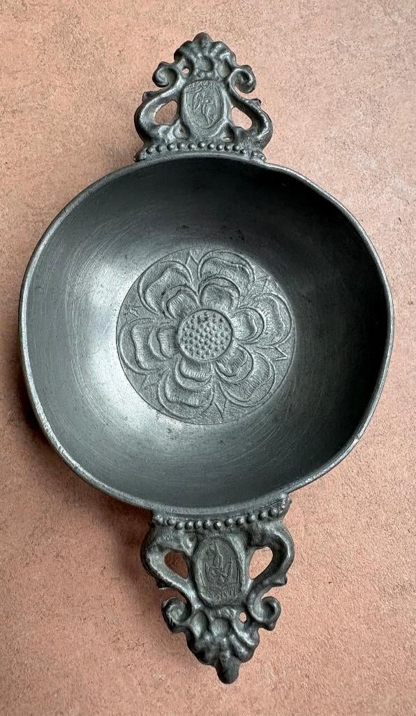 Klein brandewijnschaaltje, tin, Antiek en Kunst, Antiek | Tin, Ophalen of Verzenden