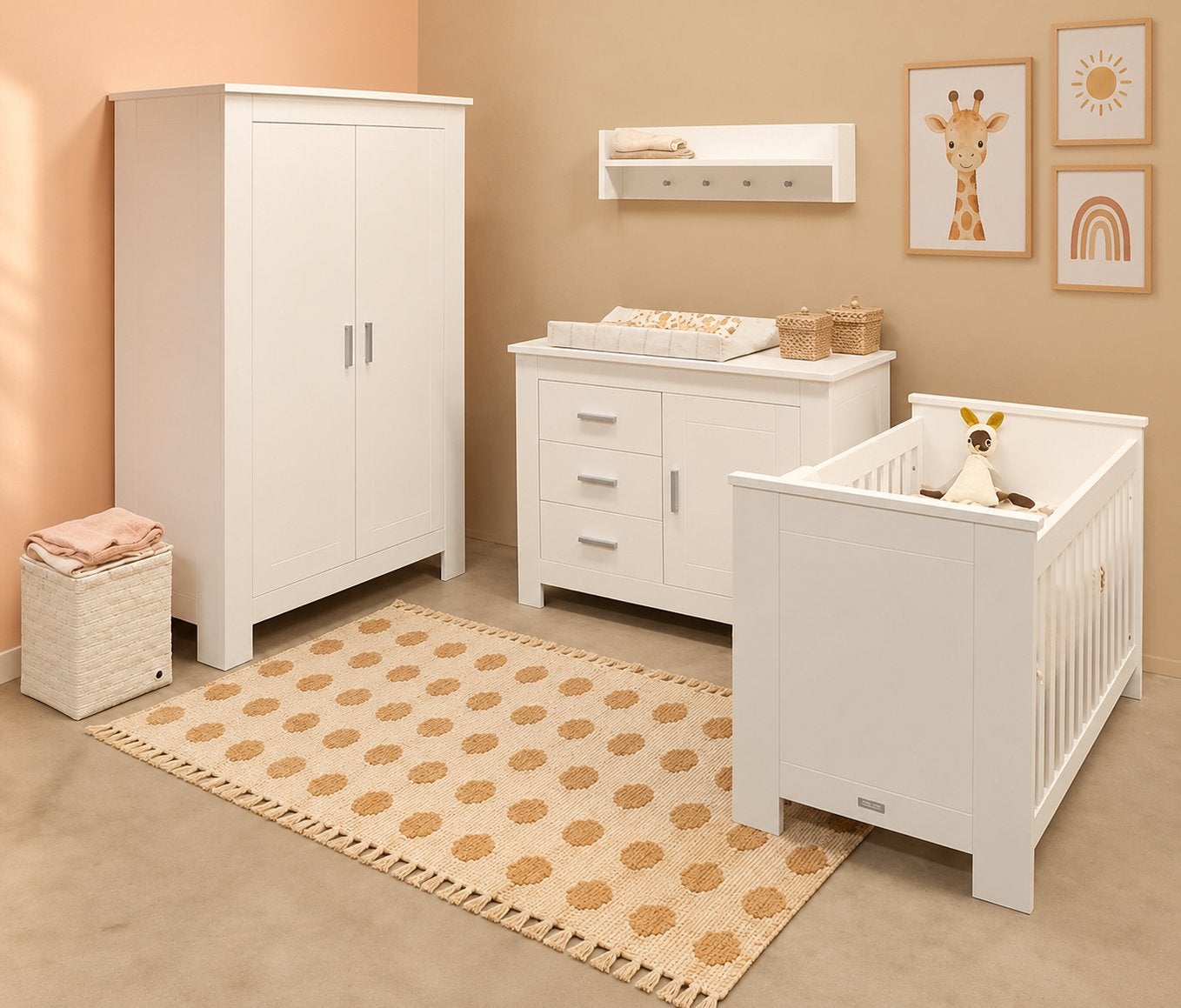 Complete Bopita babykamer met box + Moses wieg - Goede staat, Ophalen, Gebruikt, Jongetje of Meisje