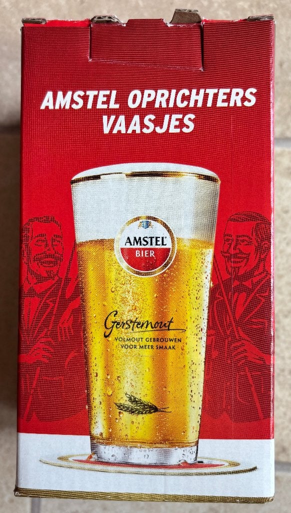 Amstel bier glas voor de verzamelaar, Verzamelen, Ophalen of Verzenden, Nieuw, Bierglas