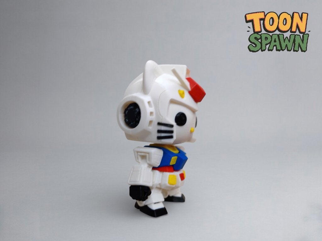 RX‑78‑2 x Hello Kitty – Gundam Mash‑up Figuur – 25 cm, Ophalen of Verzenden, Nieuw, Overige typen