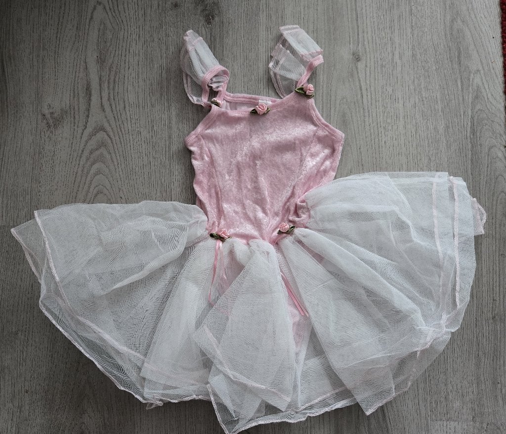 Prachtig Ballet jurkje met Tutu van Tule mt 110 / 116, Kinderen en Baby's, Ophalen of Verzenden, Nieuw, 110 t/m 116, Meisje