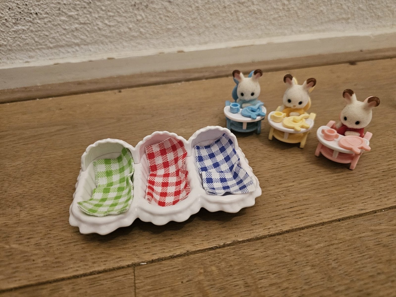 Sylvanian Families drieling met wiegjes en accessoires, Kinderen en Baby's, Ophalen of Verzenden, Gebruikt, Meisje
