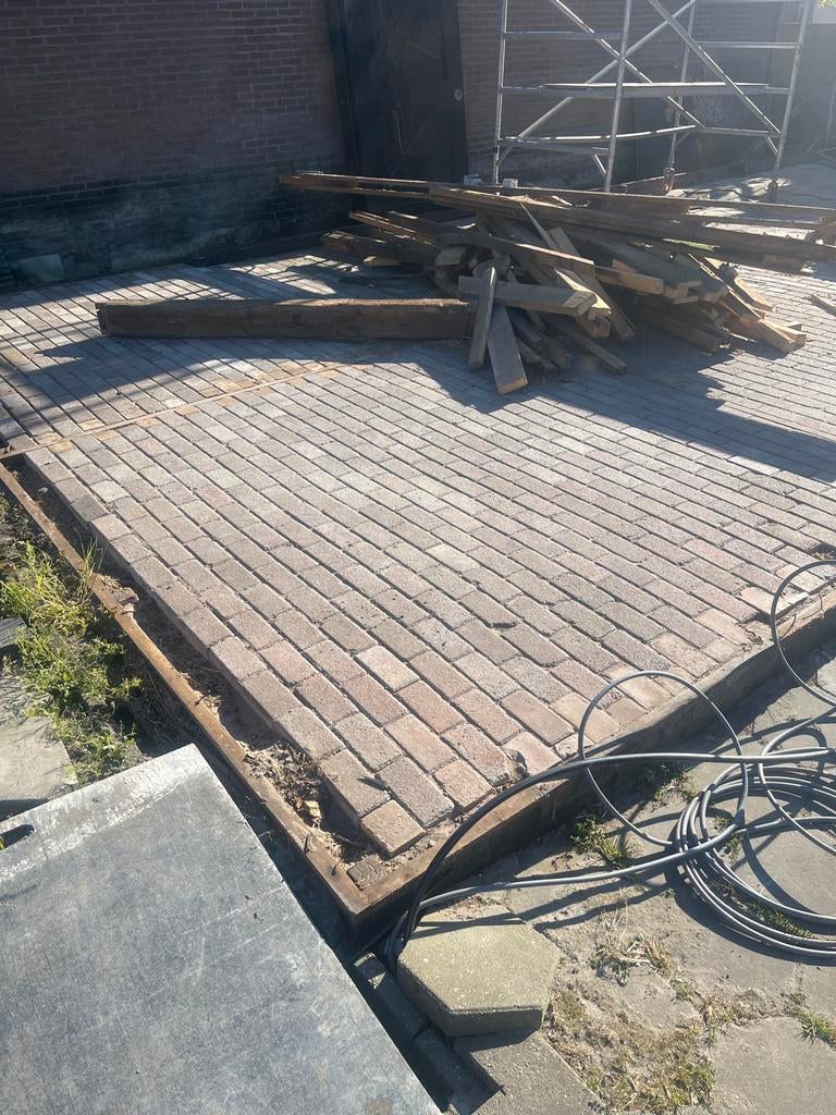 Beton Klinkers Rood 35m2 - 21x10,5x8 cm, Ophalen, Gebruikt, Klinkers, 10 m² of meer