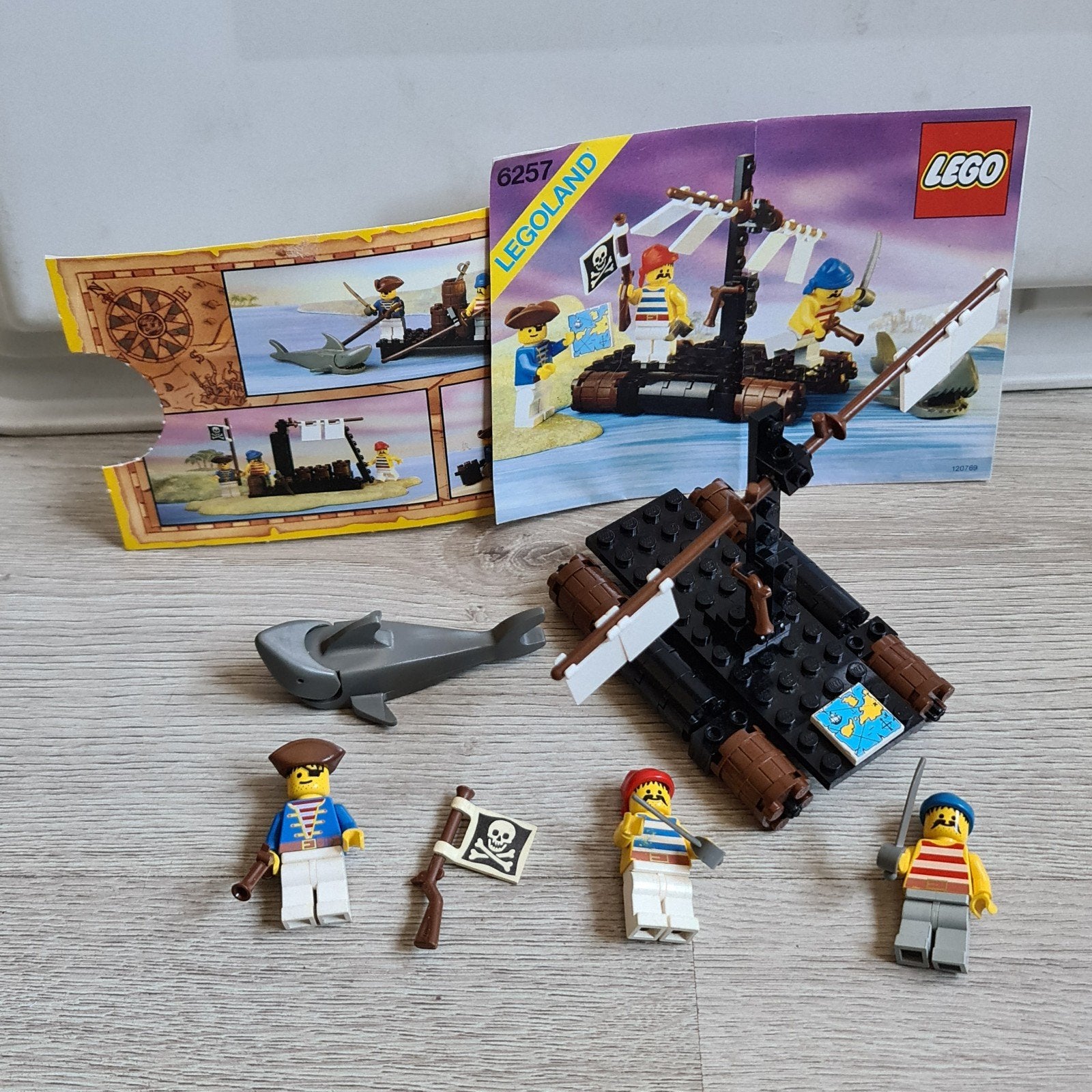 Lego 6257 Castaway's Raft Compleet, Gebruikt, Lego, Compleet, Complete set