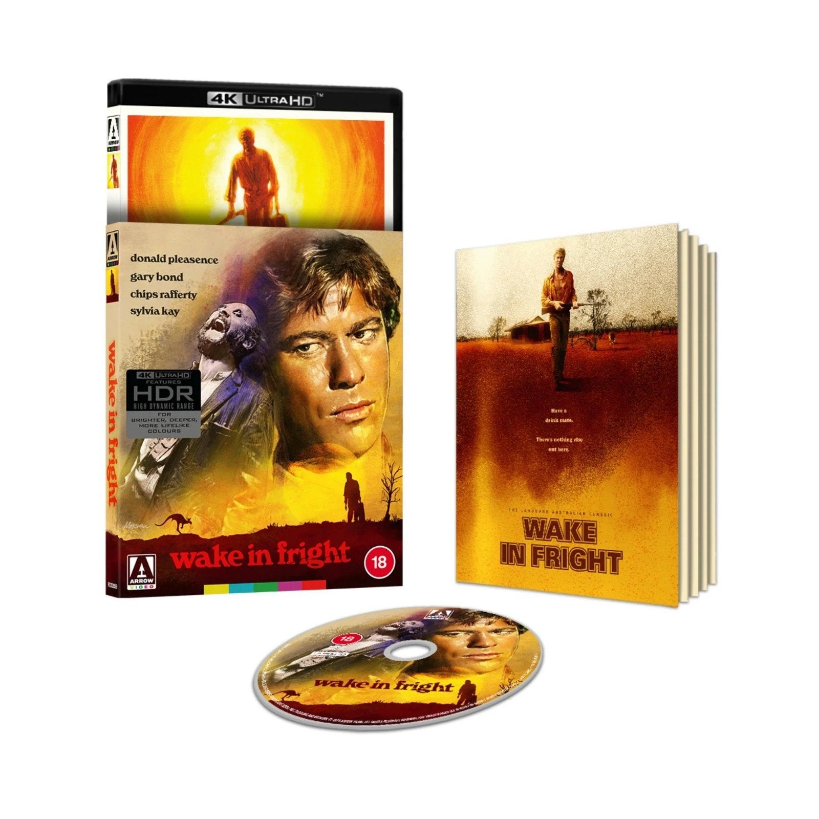 Wake in Fright (Arrow) 4K UHD Blu-Ray UK (Sealed) IMDb 7.7, Ophalen of Verzenden, Nieuw in verpakking, Actie