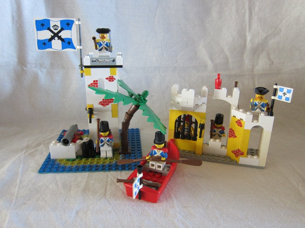lego lot 2 6259 Broadside's Brig en 6265 Sabre Island pirate, Gebruikt, Lego, Compleet, Complete set