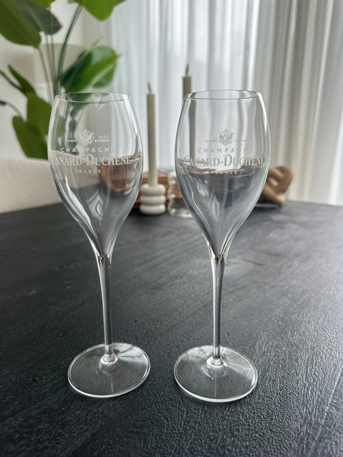 Set van 2 Canard-Duchene Champagne Glazen, Ophalen of Verzenden