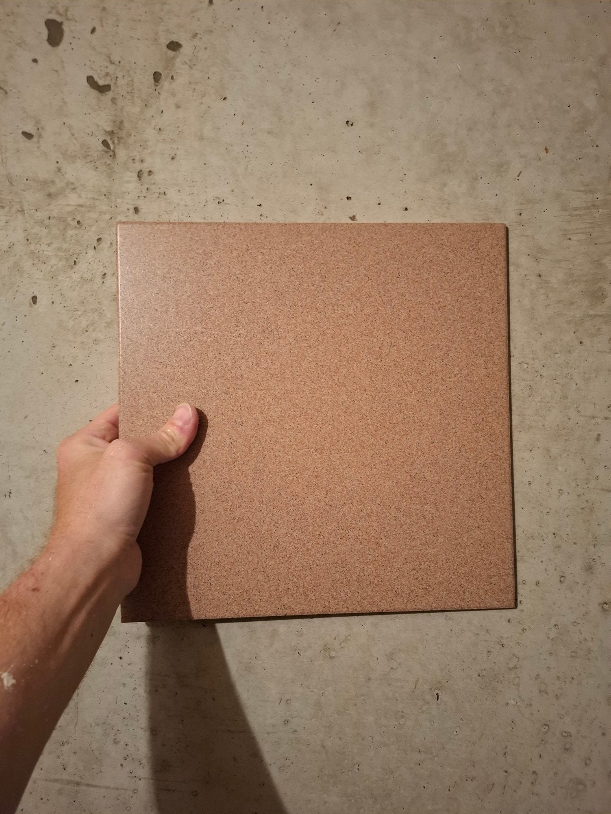 15 Nieuwe tegels 30x30 cm - Roze/Bruin gespikkeld, Ophalen