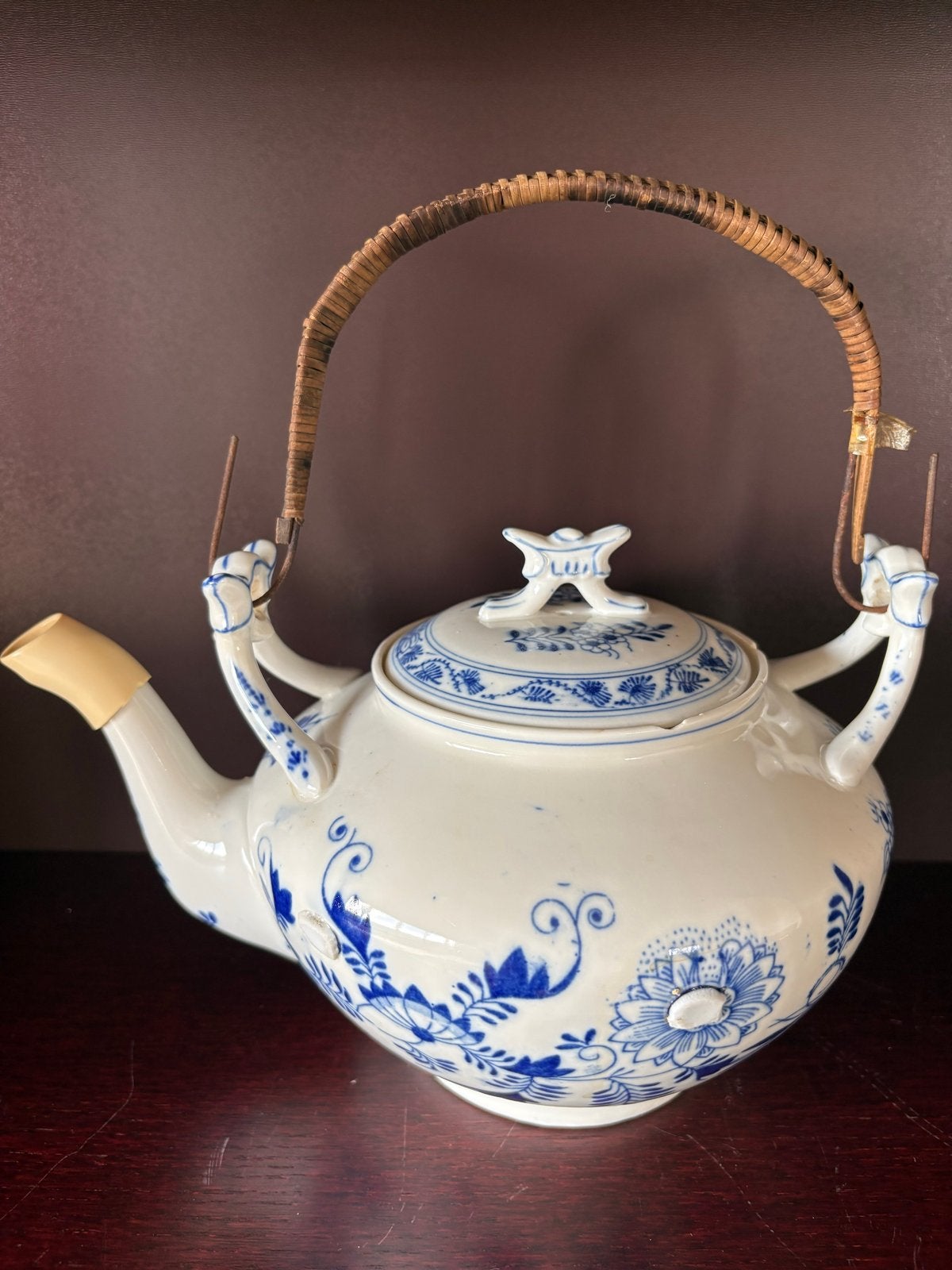 Zeldzame Antieke Meissen Chocoladekan–Zwiebelmuster(ca.1900), Antiek en Kunst, Ophalen of Verzenden