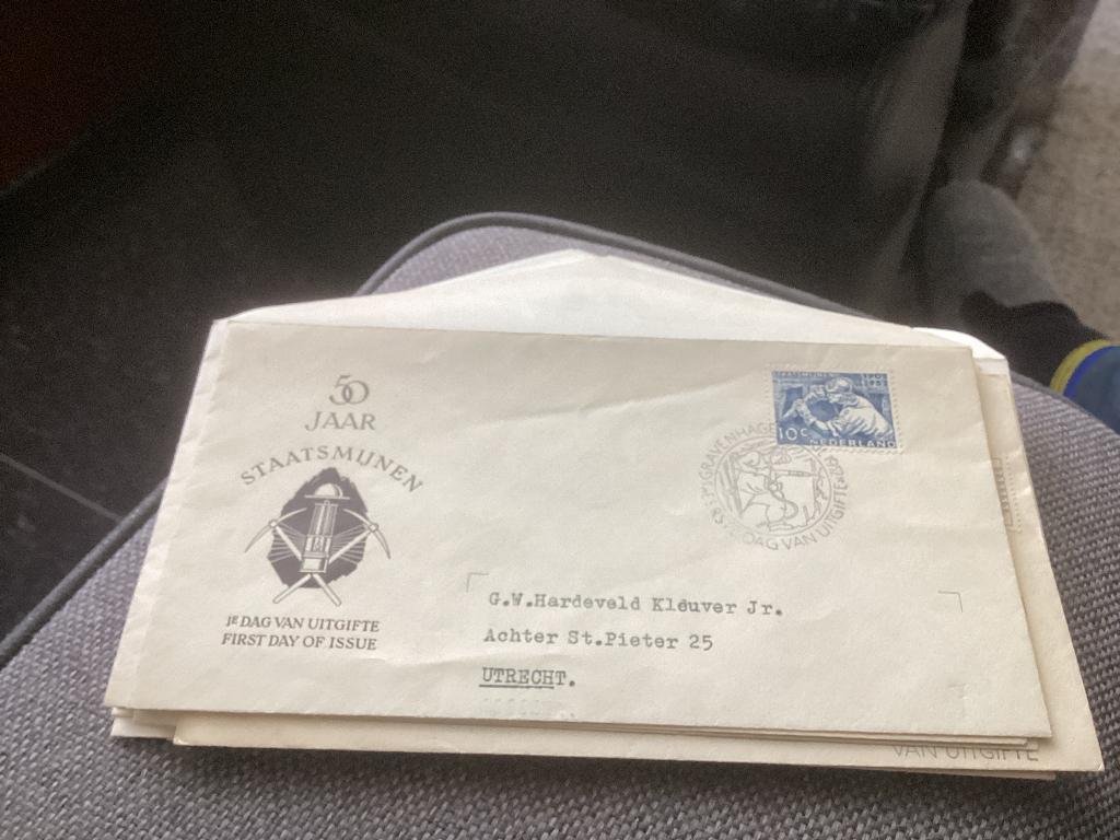 No1840 E8 gelopen Utrecht Nederland jaargangen fdc 1963 tm, Postzegels en Munten, Postzegels | Eerstedagenveloppen, Ophalen, Onbeschreven