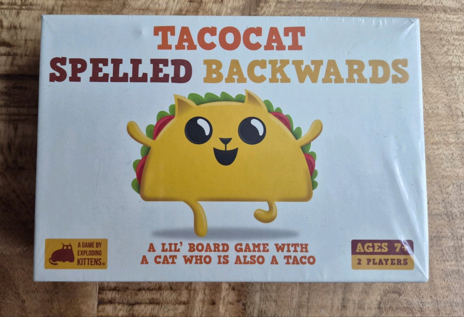 Tacocat Spelled Backwards - Nieuw in folie, Een of twee spelers, Ophalen of Verzenden, Nieuw, Exploding Kittens
