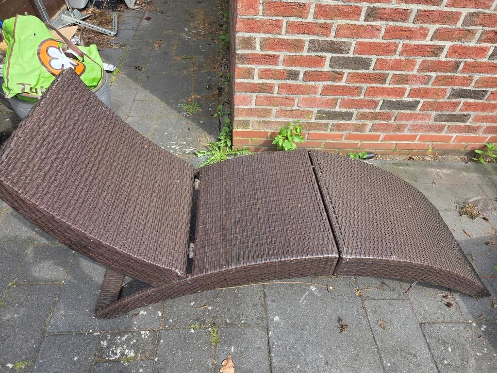 Ligbed, Tuin en Terras, Ligbedden, Ophalen, Zo goed als nieuw, Kunststof, Inklapbaar
