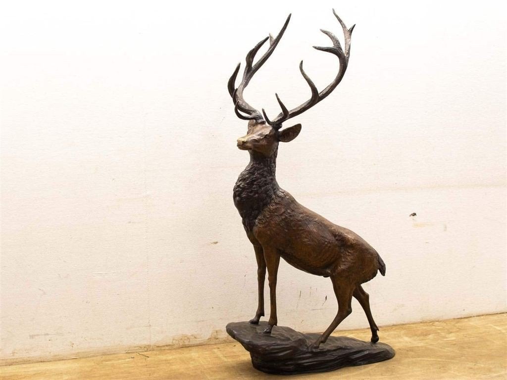 bronzen herten beeld 27462, Ophalen of Verzenden, Gebruikt, Mens