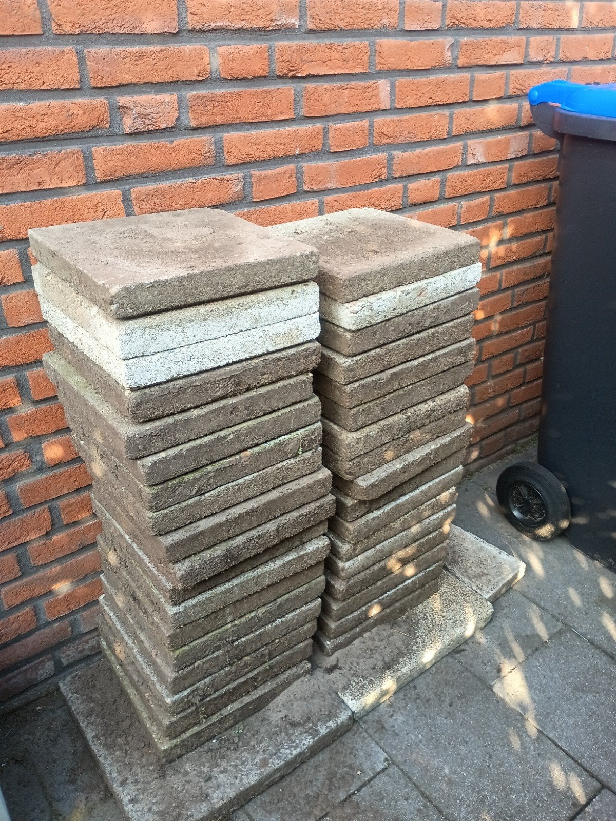 gratis stoeptegels 30x30, Ophalen, Gebruikt, Beton, Terrastegels