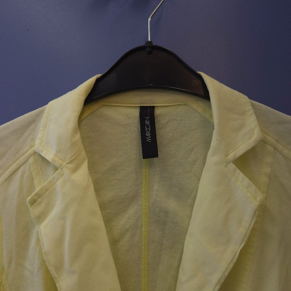 Marc Cain blazer lichtgeel stretch mt 36 zomer blazer 51396, ., Geel, Marccain, Ophalen of Verzenden