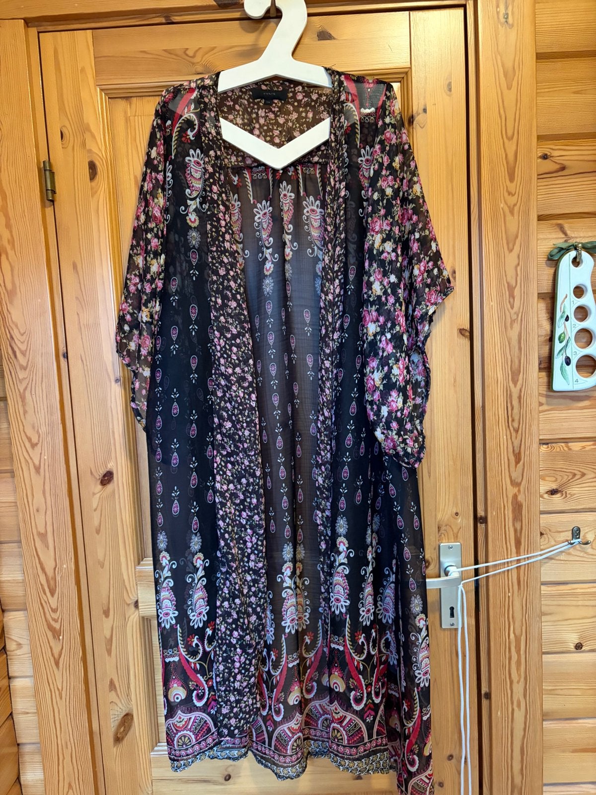 Jurk los doorschijnend strandjas oto 65 lengte 118, Kleding | Dames, Grote Maten, Ophalen of Verzenden, Zo goed als nieuw, Zwart