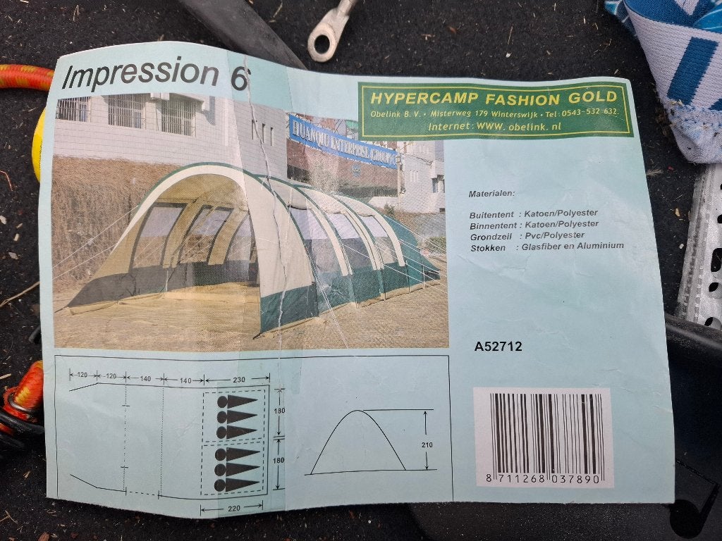 Hypercamp fashion gold impression 6, Ophalen, Zo goed als nieuw, Tot en met 6