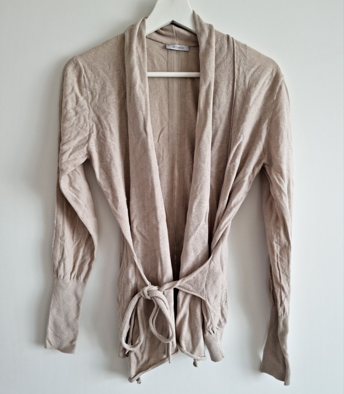 Alchemist beige vest met strik - Maat S, Kleding | Dames, Beige, Ophalen of Verzenden, Zo goed als nieuw, Maat 36 (S)