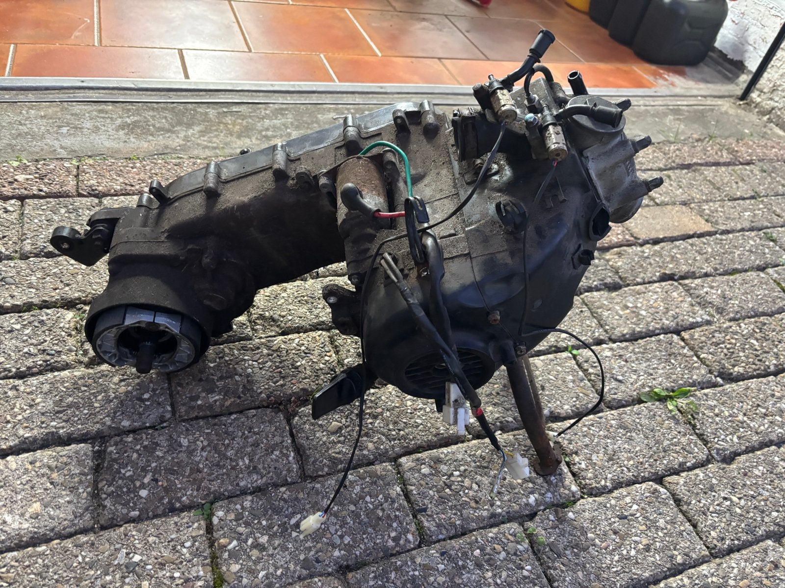 Sym Orbit 3 Scooter Onderdelen - Uitlaat, Motorblok, Schokbr, Ophalen, Gebruikt, Uitlaat, SYM