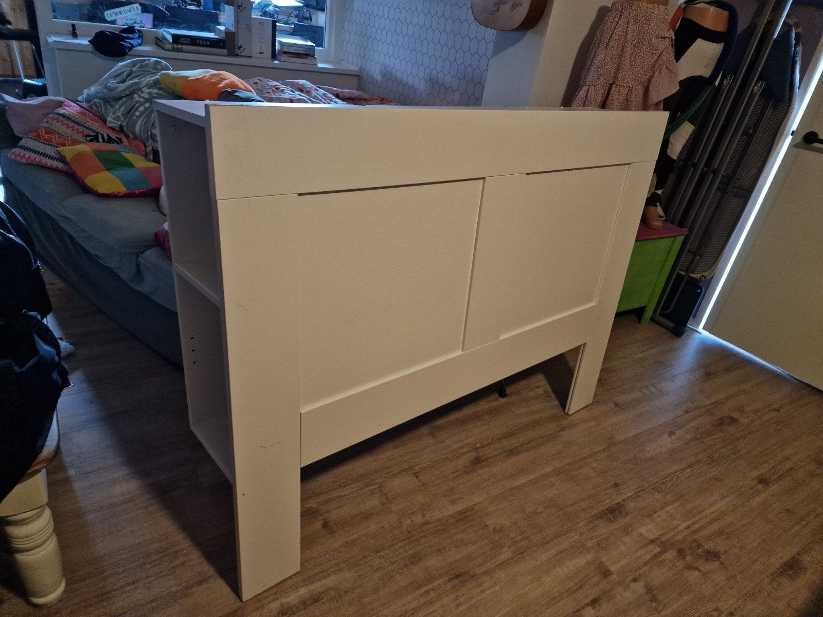 Brimnes  wit hoofdbord 140x200, Ophalen, Gebruikt, Wieg