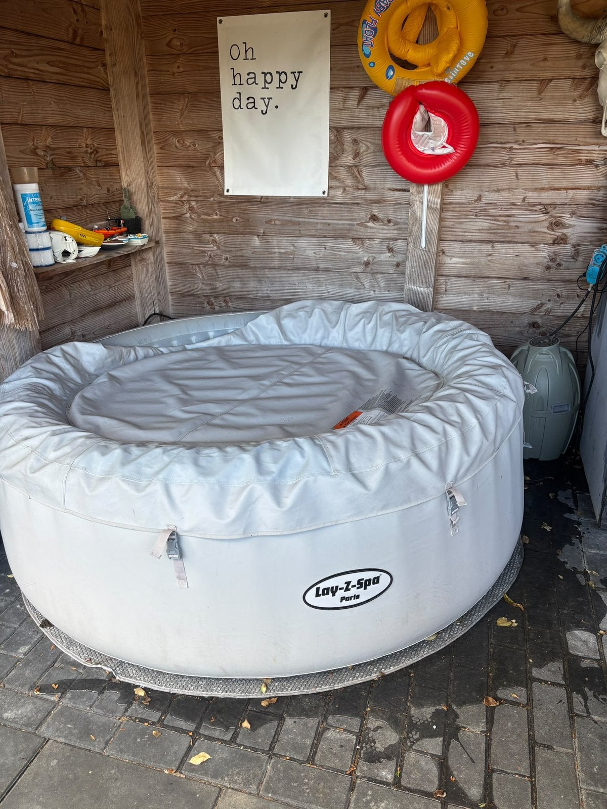 Opblaasbare spa zie foto s., Ophalen, Gebruikt, Pomp