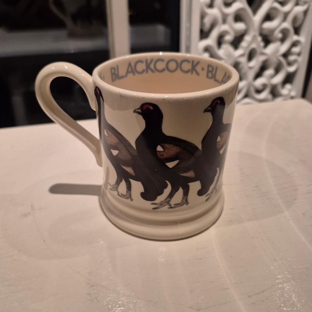 Emma Bridgewater mok 0.5 1/2pt Blackcock Korhaan Nieuw, Nieuw, Ophalen of Verzenden, Overige stijlen, Kop(pen) en/of Schotel(s)