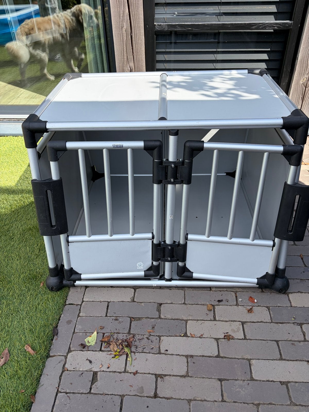 Trixie dubbele autobench, Ophalen, Gebruikt