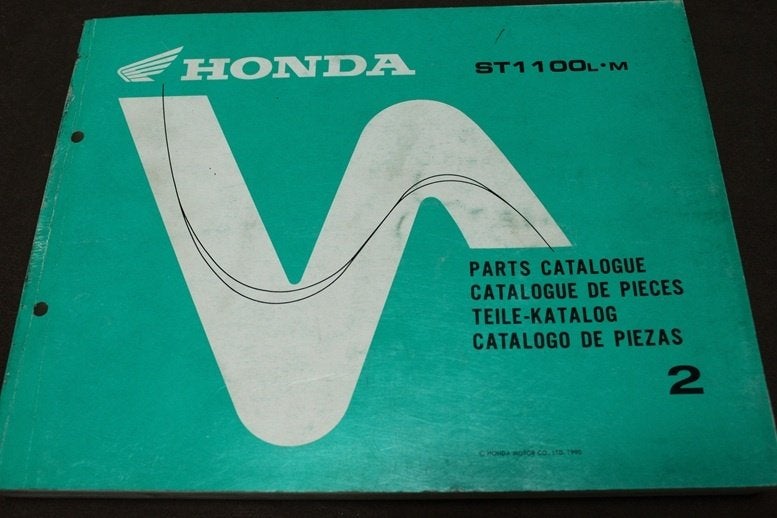 Honda ST1100 Pan European 1990 motorcycle parts catalogue, Motoren, Ophalen of Verzenden, Honda