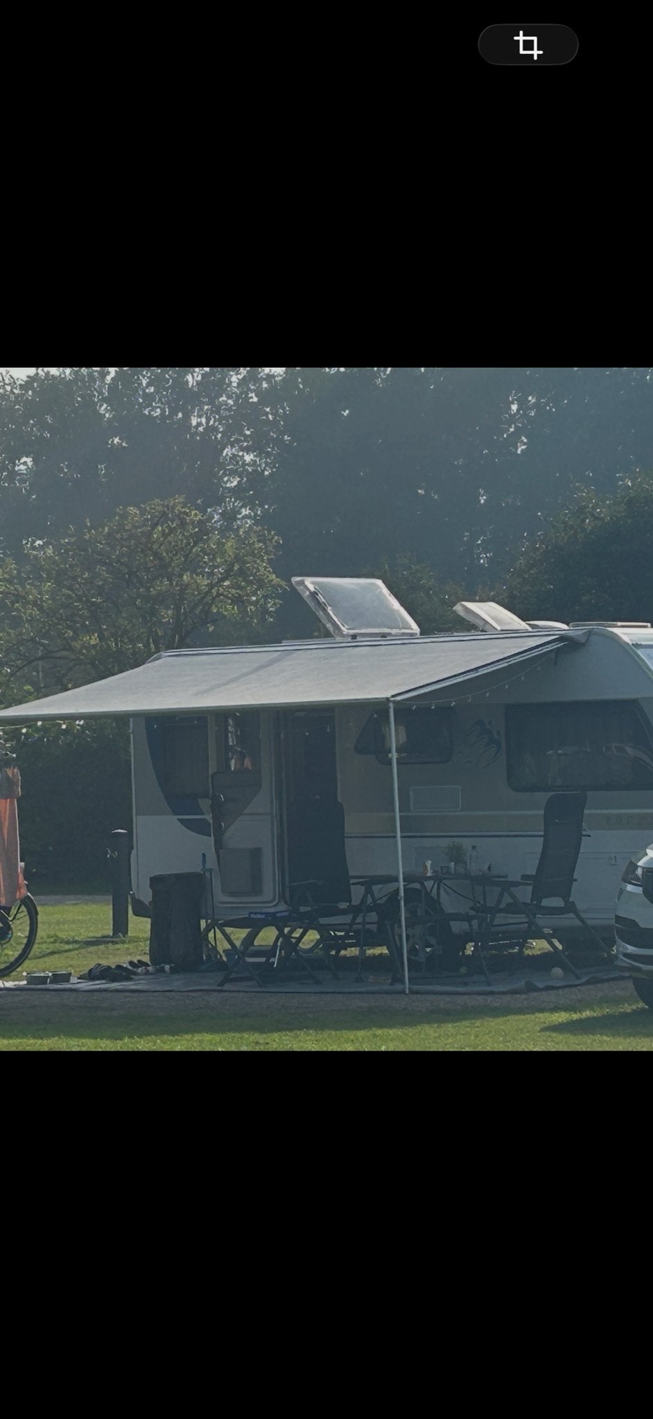 Fiamma Caravanstore 410 Royal Grey luifel, Ophalen of Verzenden, Gebruikt