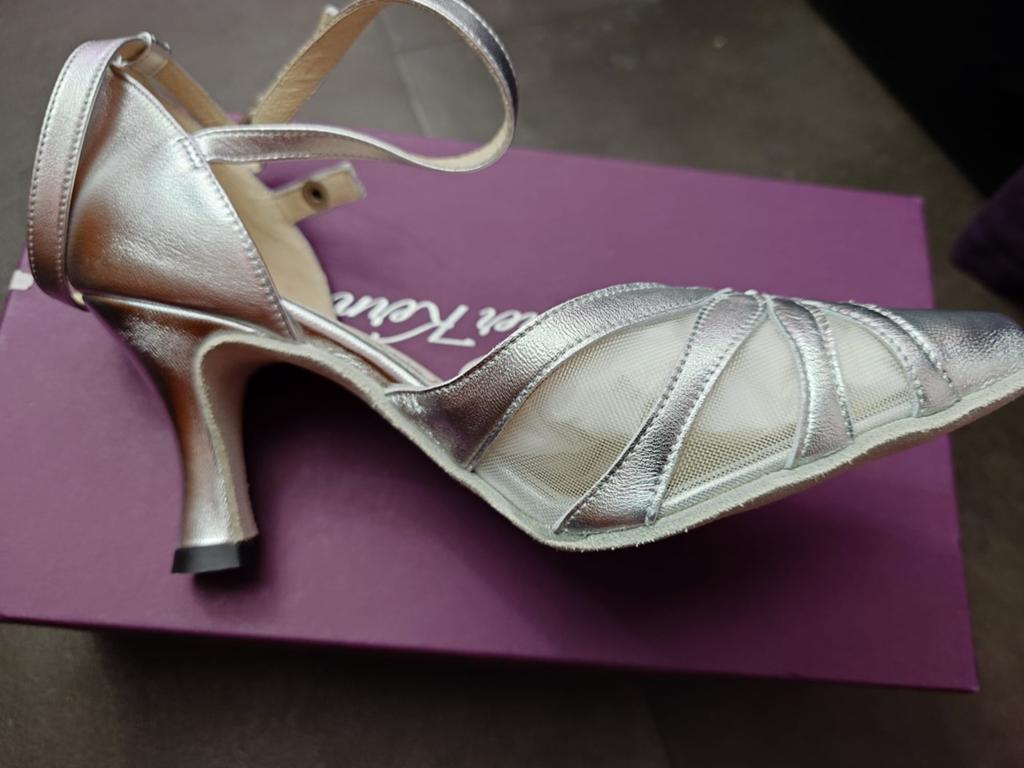 werner kern linda zilver dansschoenen 37,5, Ophalen of Verzenden, Nieuw, Schoenen