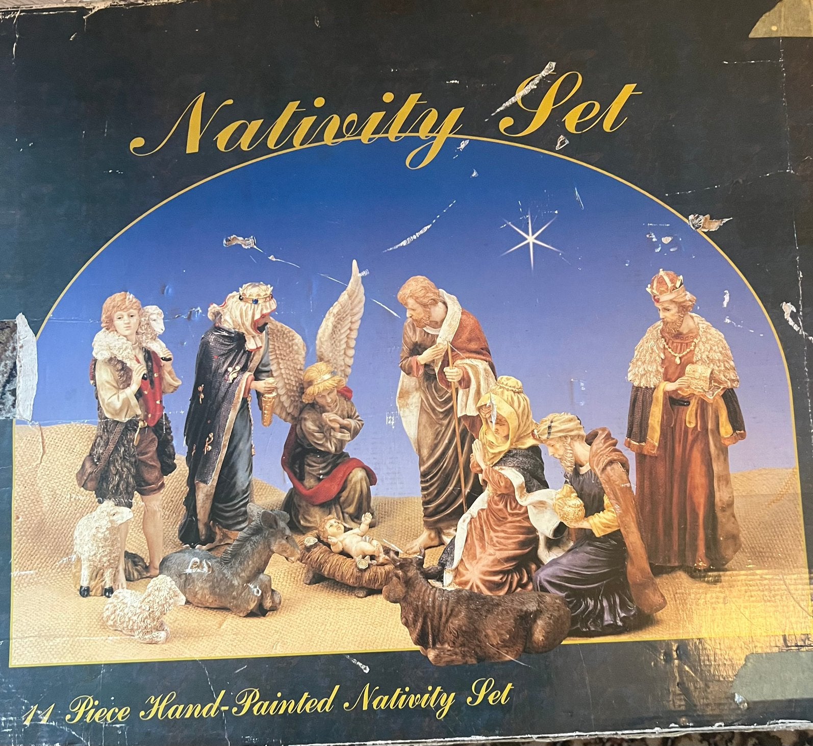 Kerst stal handgeschilderd, Diversen, Ophalen, Zo goed als nieuw