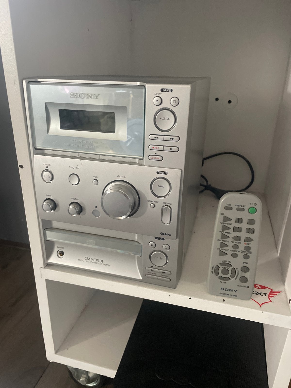 Sony CMT-CP101 Micro Hifi Systeem met Cassette & CD, Ophalen, Gebruikt, Cassettedeck, Microset