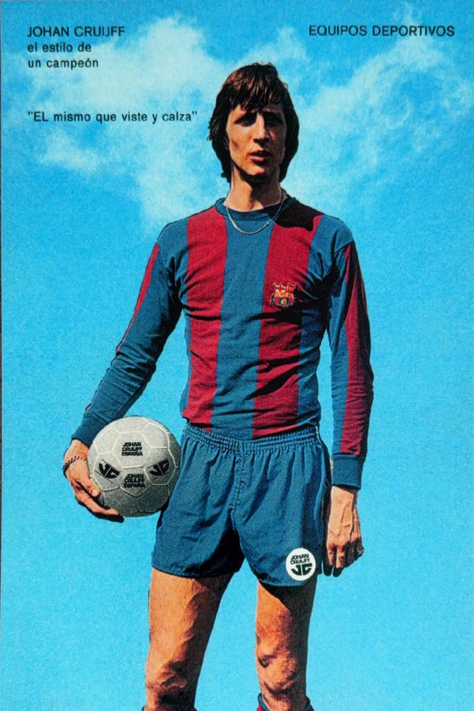 Spelerskaart Johan Cruyff - FC Barcelona -AFC Ajax Amsterdam, Verzamelen, Sportartikelen en Voetbal, Verzenden, Zo goed als nieuw