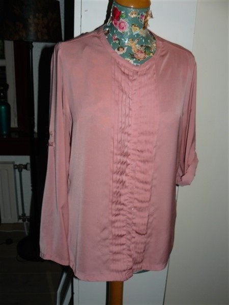 A1218 Rozes of Avalon mt 38 oudroze blouse tuniek, Maat 38/40 (M), Verzenden, Zo goed als nieuw, Roze