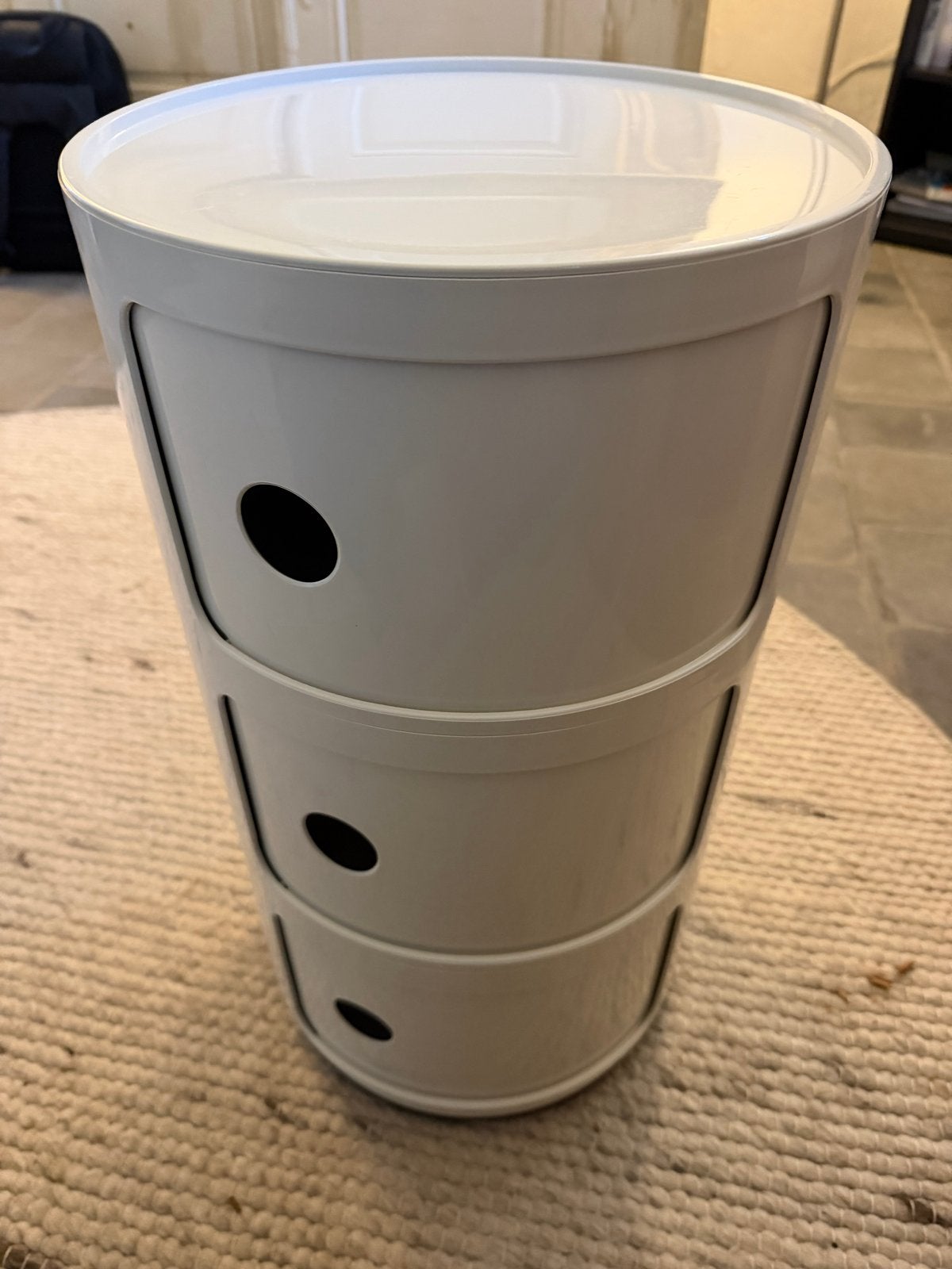 Kartell Componibili 3-laags opbergmeubel wit, Ophalen of Verzenden, Gebruikt